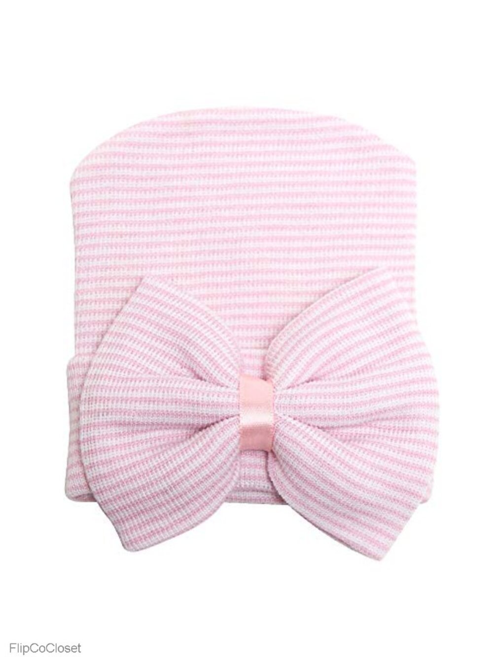 Newborn Girl Hospital Hat Soft Cotton Beanie Stretchy Infant Bow Caps 0-6M